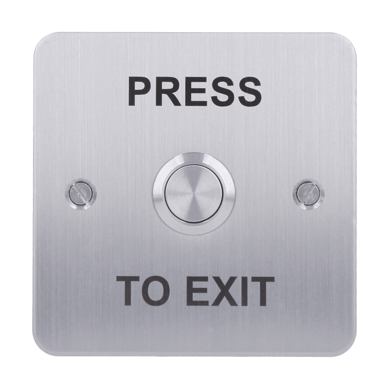 Push Button Rte RTE-SS | Stainless steel exit button, square, surface mount | CDVI